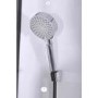 Black 800x800mm Hydro Shower Cabin Quadrant with Shower Tray & 2 Outlet Thermostatic Mixer Shower System - Vidalux