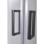 Black 800x800mm Hydro Shower Cabin Quadrant with Shower Tray & 2 Outlet Thermostatic Mixer Shower System - Vidalux