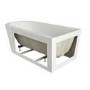 Freestanding Single Ended Left Hand Fluted Corner Bath 1650 x 800mm - Amaro