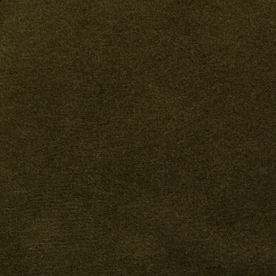 Olive Green Velvet Double Ottoman Bed With Legs - Amara