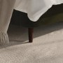 Olive Green Velvet Super King Ottoman Bed With Legs - Amara