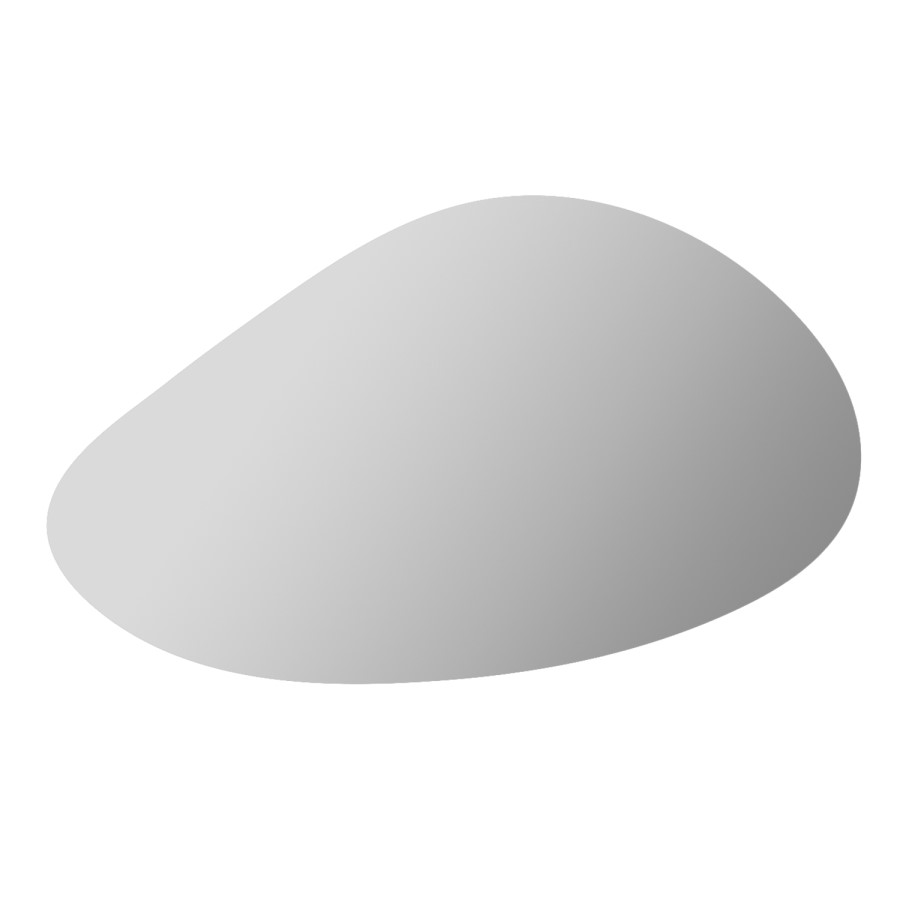 Pebble Backlit Wall Mirror with Battery Operated Lights 50 x 80cm - Apollo