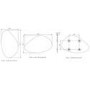 Pebble Frameless Bathroom Mirror 500 x 800mm - Apollo
