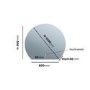 Half Circle Backlit Heated Bathroom Mirror with Lights 1000 x 900mm - Ara