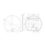 Half Circle Backlit Heated Bathroom Mirror with Lights 1000 x 900mm - Ara