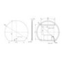Half Circle Backlit Heated Bathroom Mirror with Lights 800 x 700mm - Ara