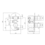 Antique Brass 2 Outlet Concelaed Valve - Arissa