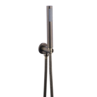 Antique Brass Hand Shower with Hose & Integrated Wall Elbow - Arissa