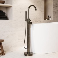 Antique Brass Freestanding Bath Shower Mixer Tap - Arissa