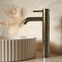 Antique Brass Tall Mono Basin Mixer Tap - Arissa