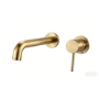 Brushed Brass Wall Mounted Bath Mixer Tap - Arissa