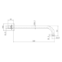 Brushed Bronze Wall Mounted Shower Arm - Arissa
