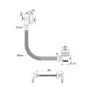 Chrome Overflow Bath Filler Tap & Click Clack Waste - Arissa