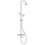 Chrome 3 Outlet Thermostatic Bar Mixer Shower Set with Bath Filler Spout & Hand Shower - Arissa