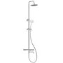 Chrome 3 Outlet Thermostatic Bar Mixer Shower Set with Bath Filler Spout & Hand Shower - Arissa