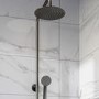 Gunmetal Grey Shower Bath and Basin Tap Set - Arissa