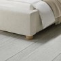 Cream Upholstered Single Ottoman Bed with Curved Headboard - Aria