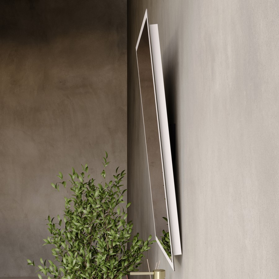 Rectangular Tiltable Bathroom Mirror with Lights 600 x 800mm - Arissa