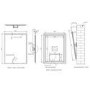 Rectangular Tiltable Bathroom Mirror with Lights 600 x 800mm - Arissa