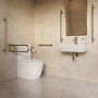 Brass Bathroom Grab Rail 450 x 77mm - Arissa