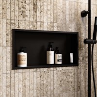 Black Shower Niche 610 x 305mm - Arissa