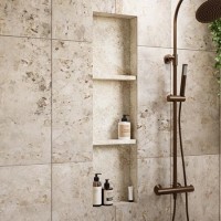 Tileable Shower Niche with Shelves 1270 x 406mm - Arissa