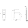 Black Mono Basin Mixer Tap - Arissa