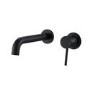 Black Wall Mounted Bath Mixer Tap - Arissa