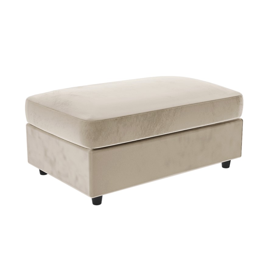 ONLY OPENED - Large Mink Velvet Footstool - August