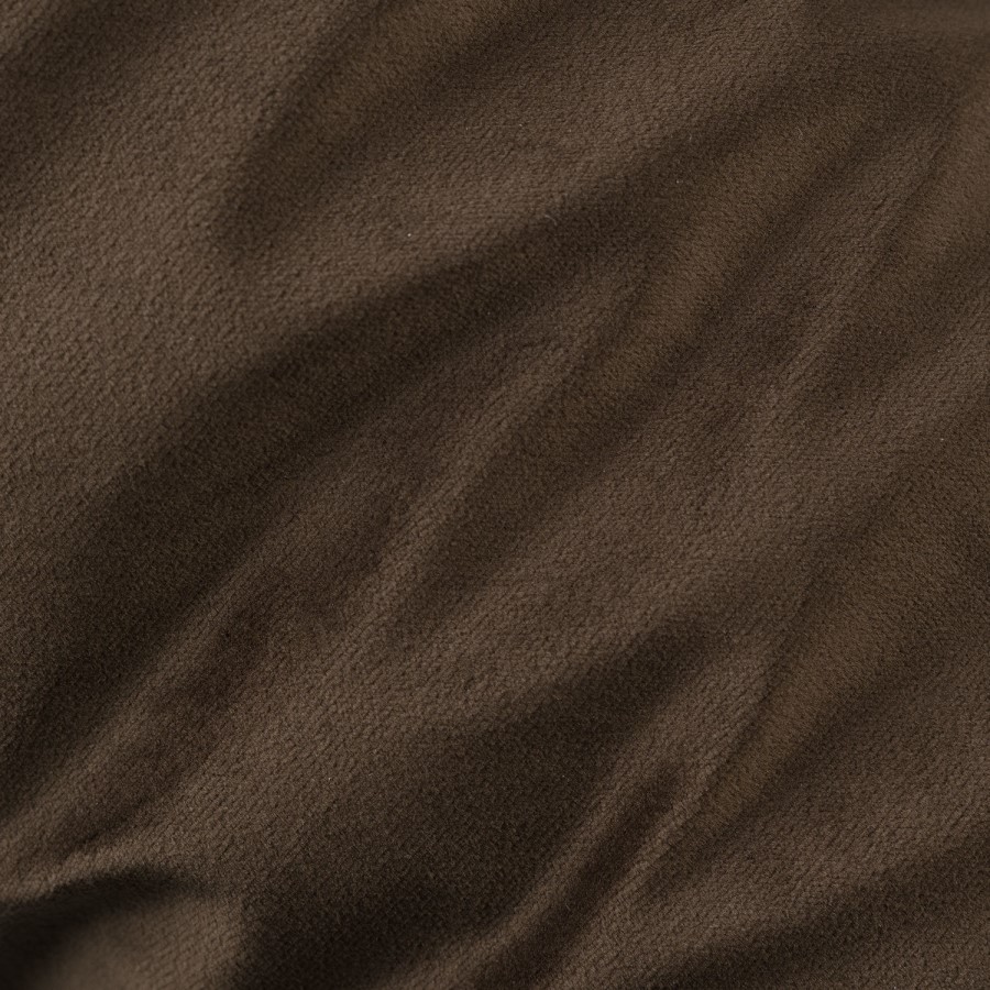 Large Chocolate Brown Velvet Left Hand 4 Seater Chaise Corner Sofa - August