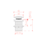 Amber Transparent Click Clack Unslotted Basin Waste - Aurea