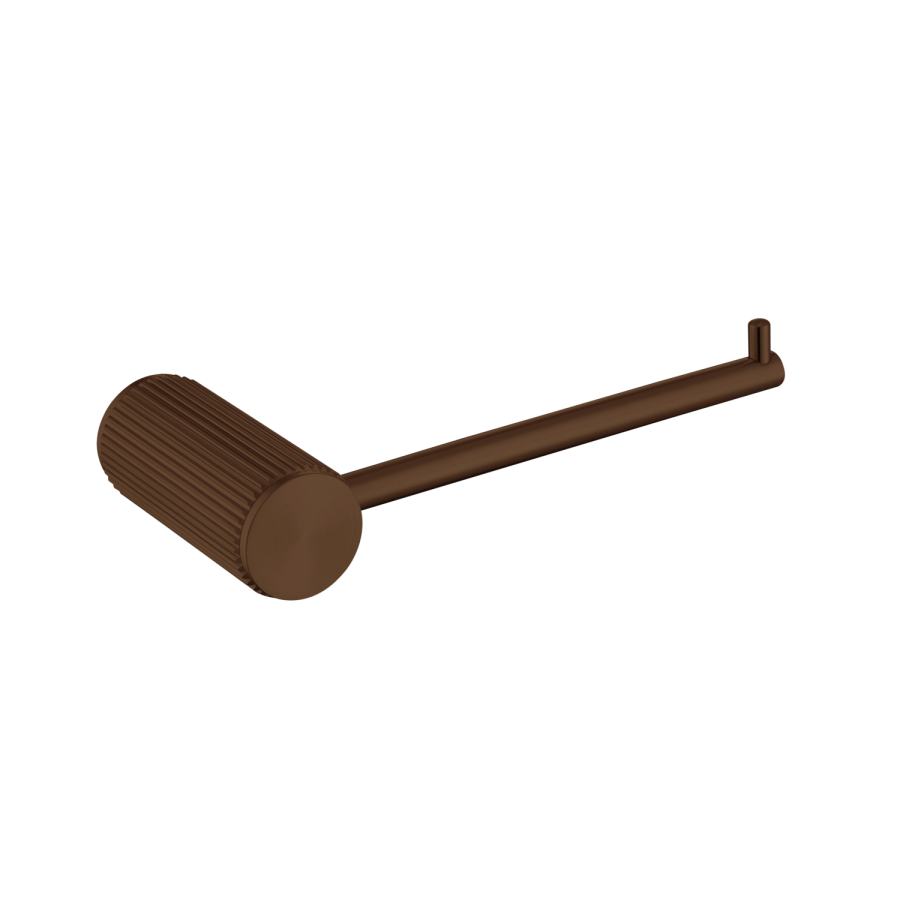 Bronze Knurled Toilet Roll Holder - Arissa