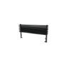 Black Horizontal Floor Standing Radiator 500 x 1000mm - Azuma