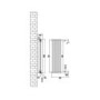 Black Horizontal Floor Standing Radiator 500 x 1000mm - Azuma