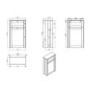 500mm Beige Back to Wall Toilet Unit Only – Baxenden