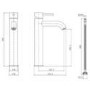 Brushed Bronze Tall Basin Mixer Tap  - Arissa
