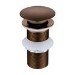 Brushed Bronze Click Clack Unslotted Basin Waste - Arissa