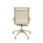 Beige Faux Leather High Back Office Swivel Chair - Benson