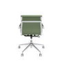 Green Faux Leather Swivel Office Chair - Benson