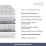 Double Hybrid Aloe Vera Memory Foam Top 2000 Pocket Sprung Hybrid Mattress - Sleepful Wellness