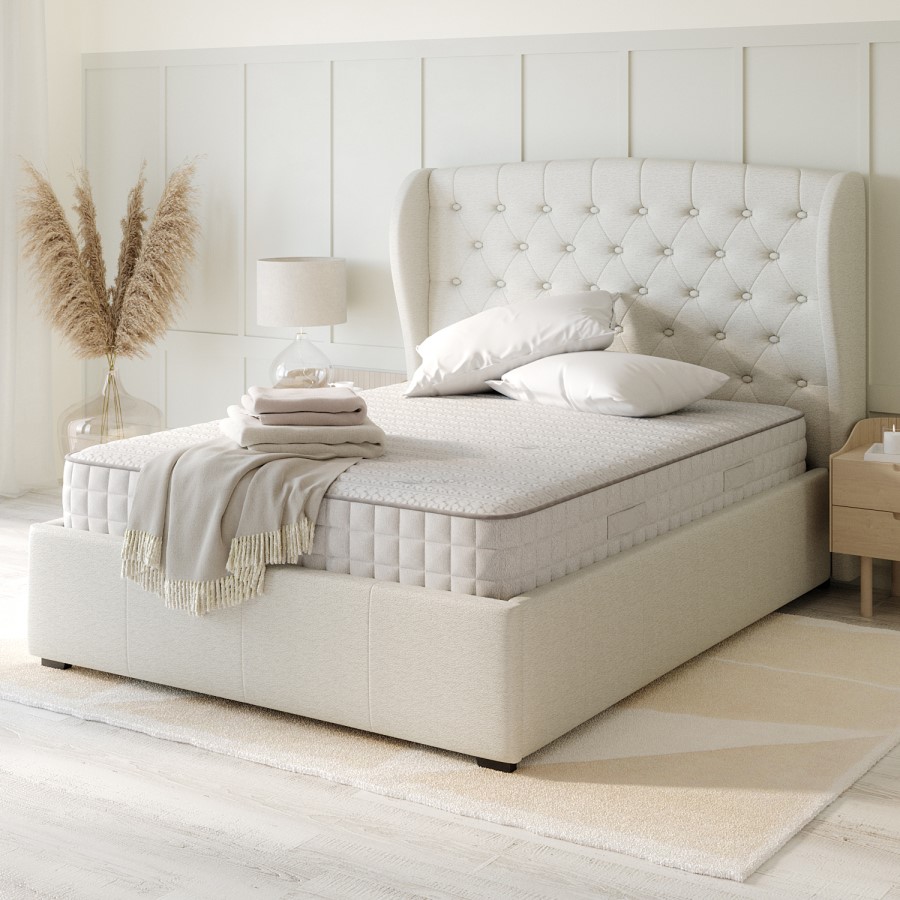 Double Hybrid Aloe Vera Memory Foam Top 2000 Pocket Sprung Hybrid Mattress - Sleepful Wellness