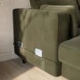ALMOST PERFECT - 6 Seater Pull-Out U-Shape Sofa Bed with Storage in Olive Green Velvet - Boe