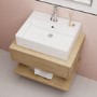 White Rectangular Countertop Basin 497mm - Bowen