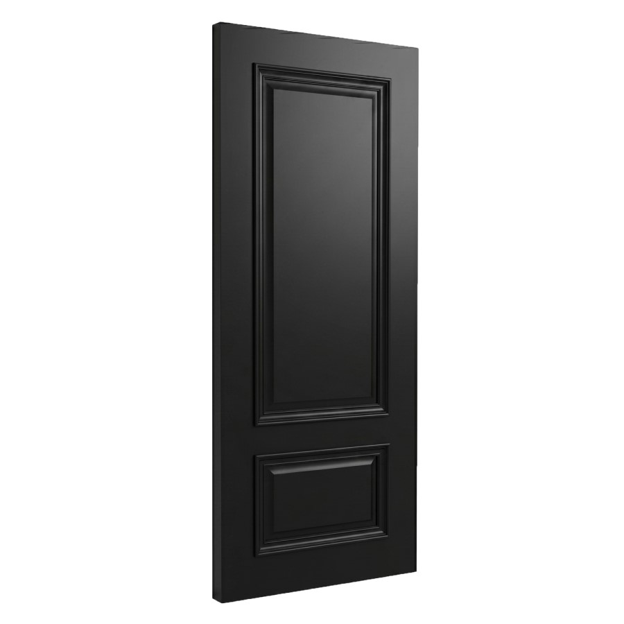 Internal Black 2-Panel FD30 Fire Door - 1981 x 762 x 44mm - Nelson - XL Joinery