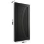 Internal Black Door with Reeded Panel - Pre-Finished - 1981 x 686 x 35mm - Salerno - XL Joinery
