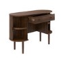 Dark Oak Dressing Table with Drawer and Cupboards - Breuer