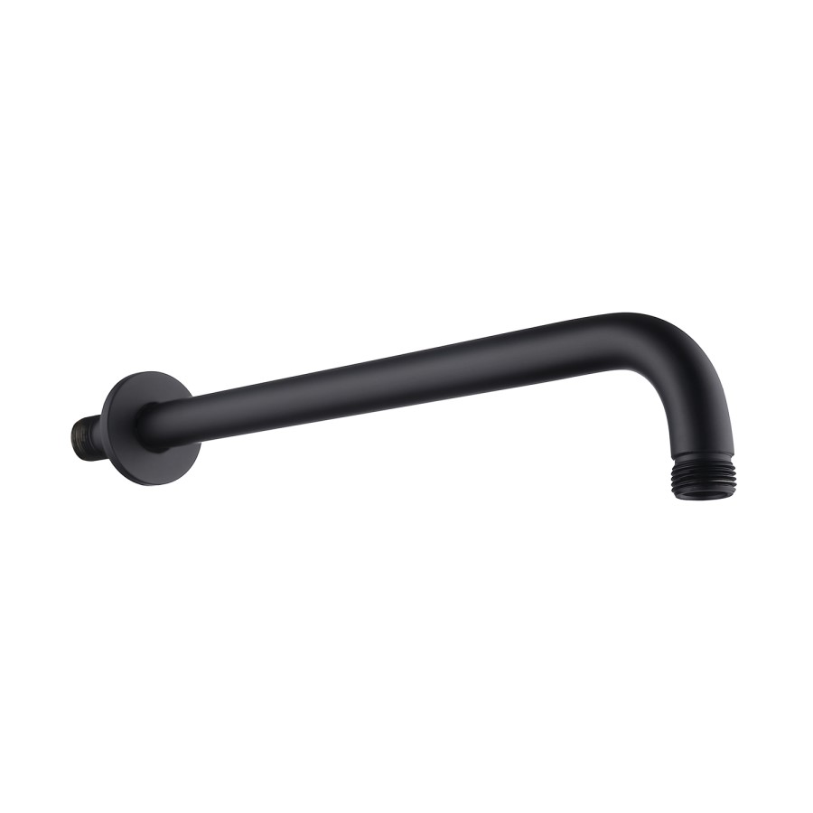 Black 2 Outlet Wall Mounted Thermostatic Mixer Shower Set with Hand Shower - Zana