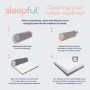 Double Hybrid Memory Foam Top 1000 Pocket Sprung Rolled Mattress with Removeable Cover - Sleepful Unwind