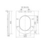 Fluted Wall Hung Rimless Toilet with Soft Close Seat, Chrome Pneumatic Flush Plate, 820mm Frame & Cistern – Oregon