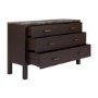 Wide Dark Wood Sideboard with Marble Top - Alessio